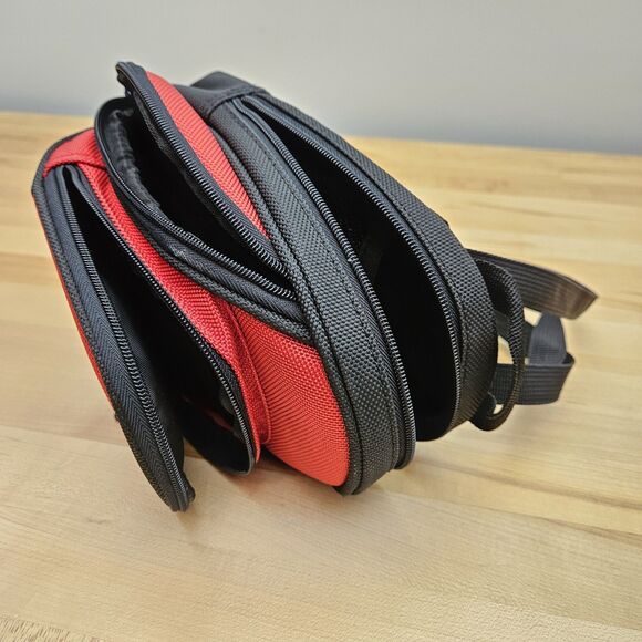 Nintendo Game Boy Advance SP Carrying Case Bag Vintage Pouch Mini Backpack RED - Picture 8 of 15